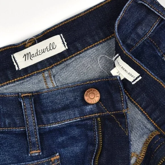 Madewell Cali Demi Boot Jeans Patch Pocket Edition 26 - Picture 7 of 7